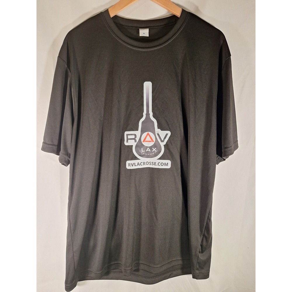 Rachel Vallarelli Lacrosse Performance‎ T-Shirt Black Short Sleeve Athletic XL